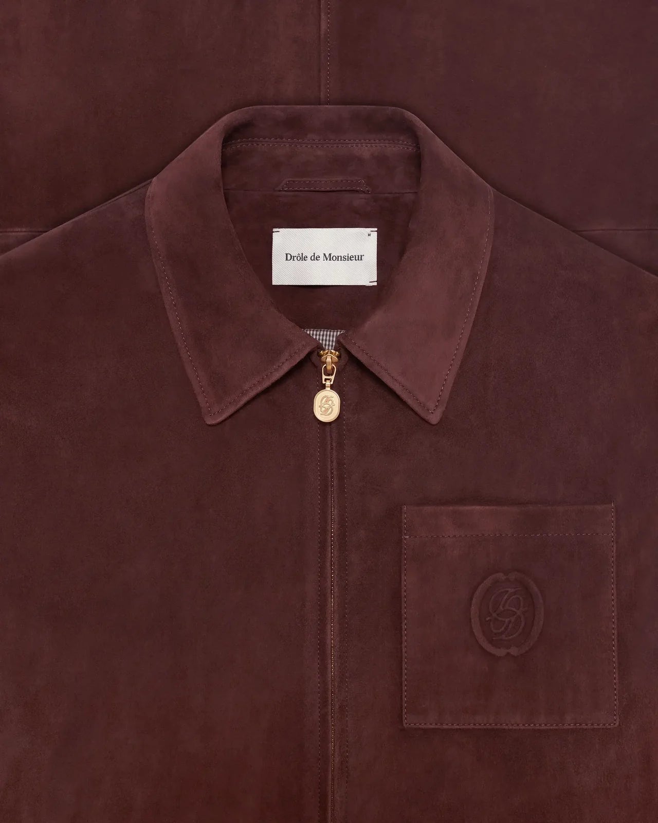 Giubbotto Drole De Monsieur Brown da Uomo mirror zipped leather jt292 lh068