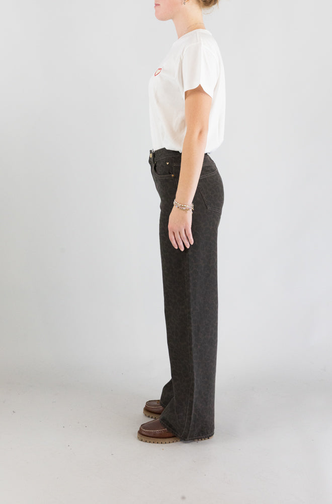 Pantalone Des Petits Hauts Leopard da Donna louela leo