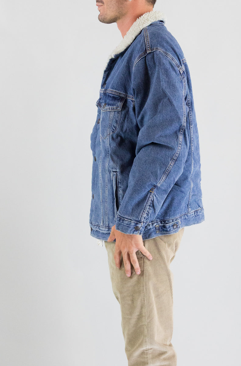 Giubbotto Levis  Denim da Uomo a578400440 relaxed fit sherpa trkr