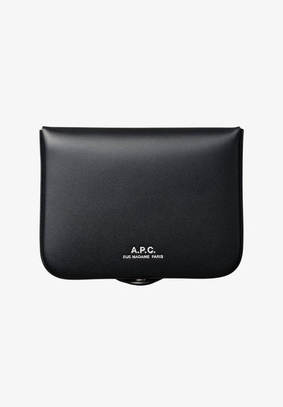 Portafogli Apc Noir da Uomo pxawv h63176 josh
