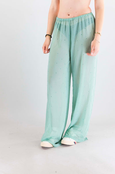 Pantalone Mc2 Saint Barth 00719l  Geogette Strass da Donna amalia