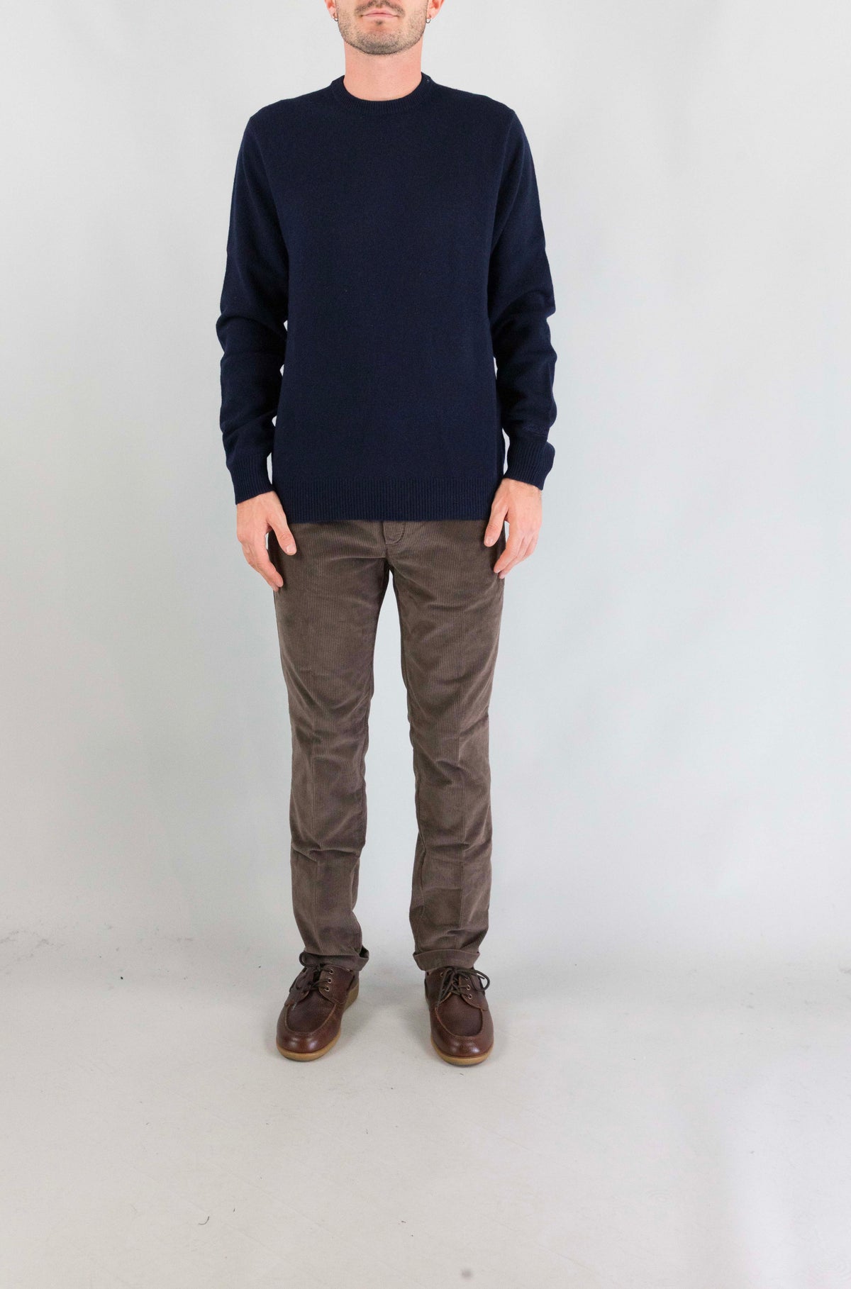 Maglia Mc2 Saint Barth Night Blue da Uomo regent lambswool