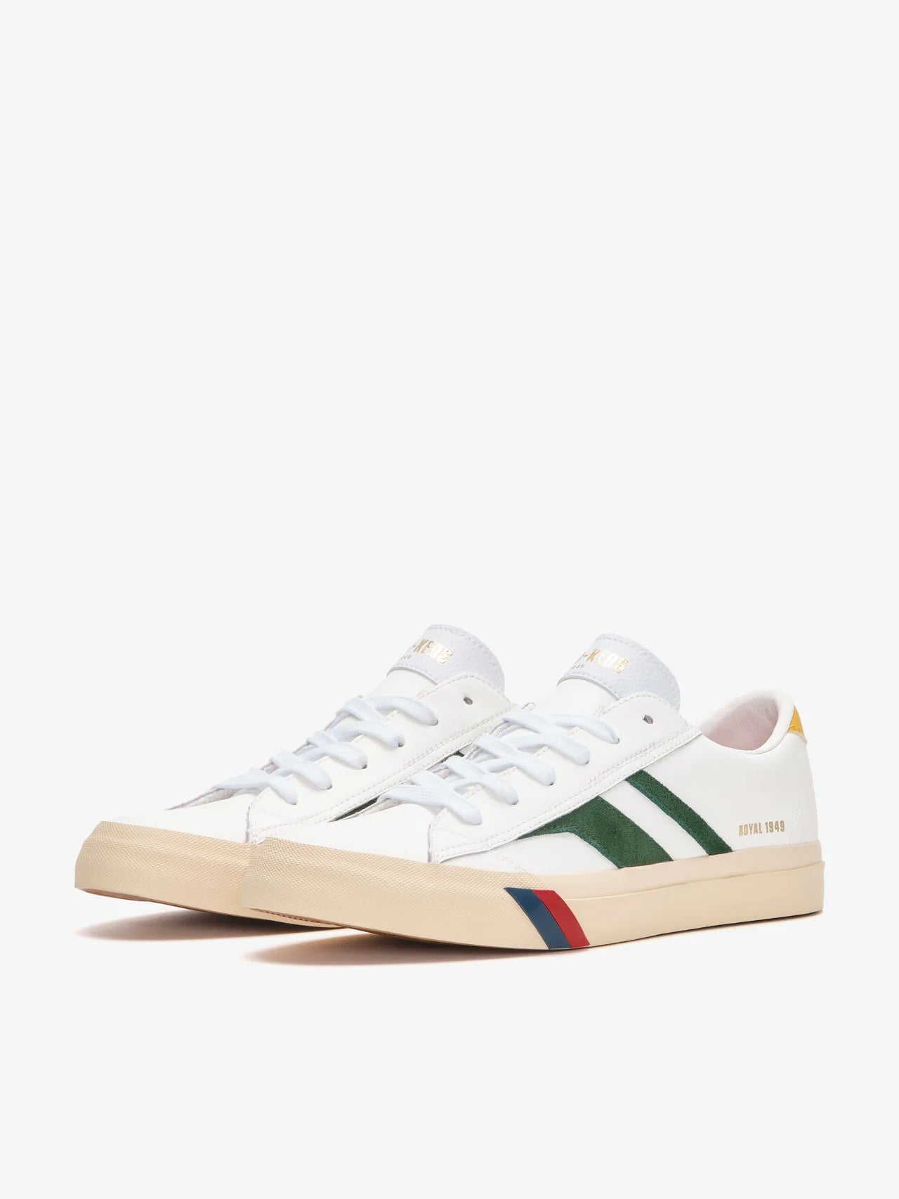 Scarpa Pro Keds White Green da Uomo rc226slm royal classic