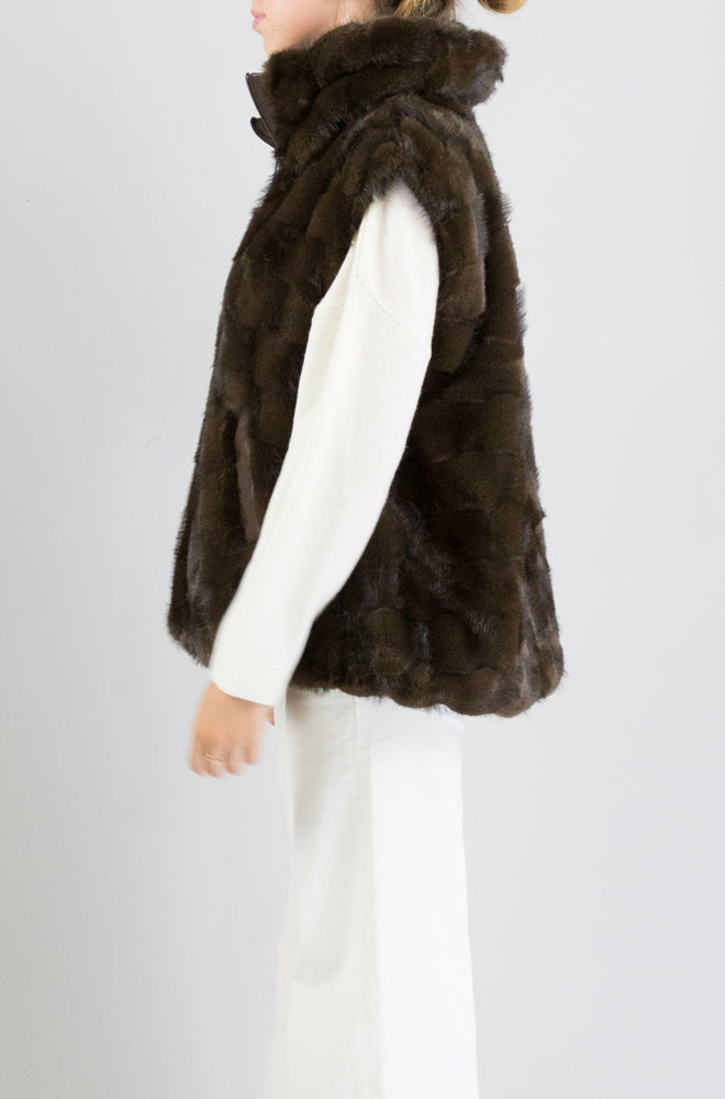 Gilet Pinko Marrone da Donna glossina
