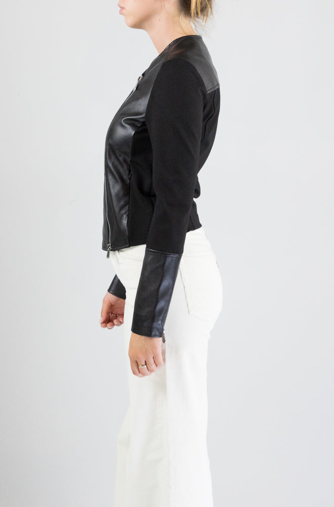 Giubbotto Pinko Pelle Nero da Donna girasole
