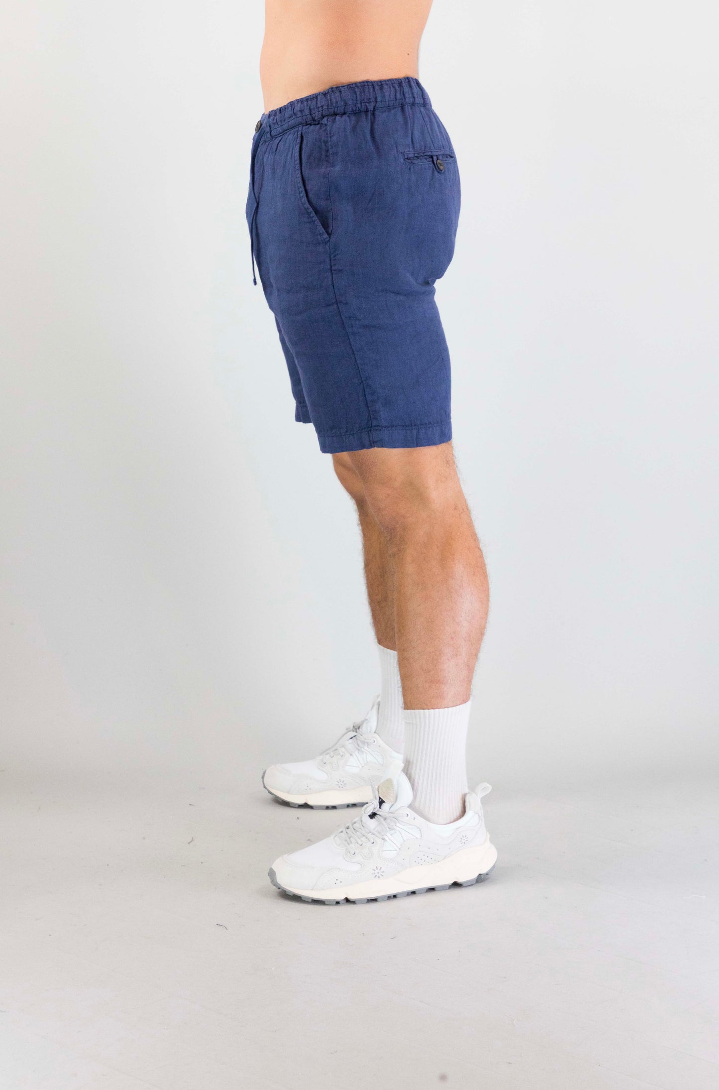 Pantalone Roy Roger’S Heavy Linen Dyed Blue da Uomo rru90302p4230569