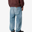 Pantalone Carhartt Wip Blue Burst Washed da Uomo i036728 aaron