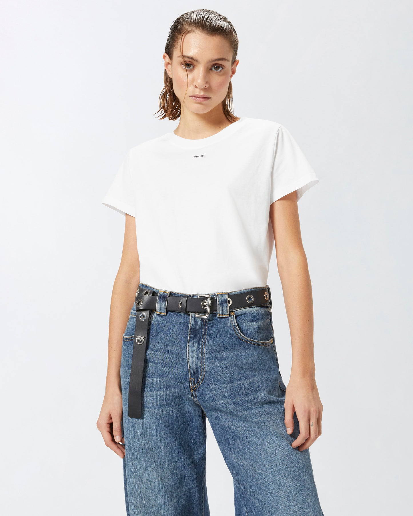 T-Shirt Pinko Bianco da Donna basico