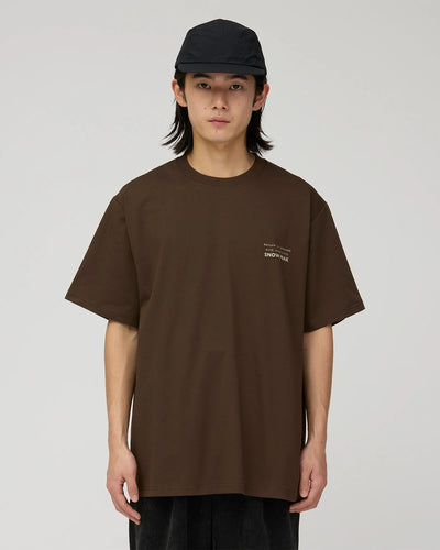 T-Shirt Snow Peak Brown da Uomo elemental balance