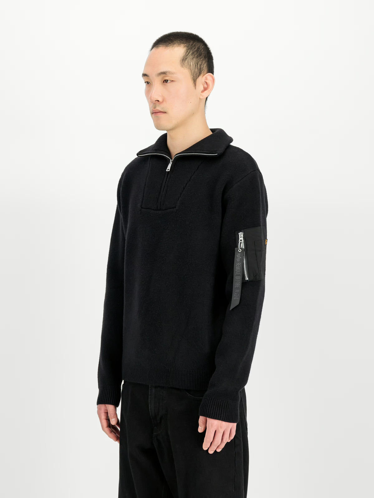 Maglia Alpha Industries Nero da Uomo 268402 troyer