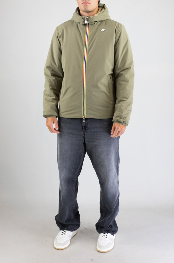 Giubbotto Kway Dby Green Army da Uomo k6128vw jack st warm