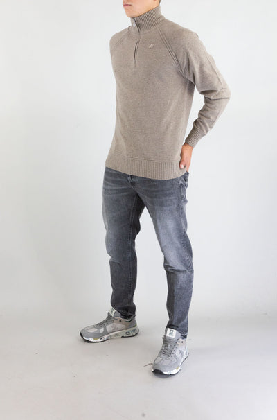 Maglia Kway Beige Brown Mel da Uomo k2142hw cadras wool cachemire