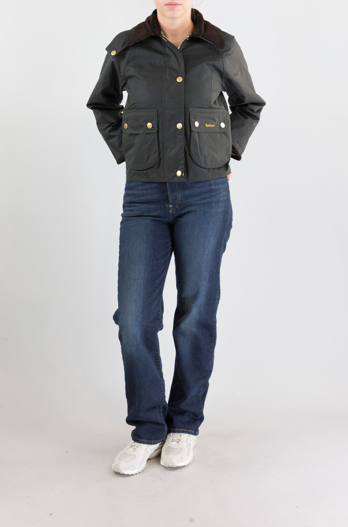 Giubbotto Barbour Sg51 da Donna lwx1403 cropped beadnell wax