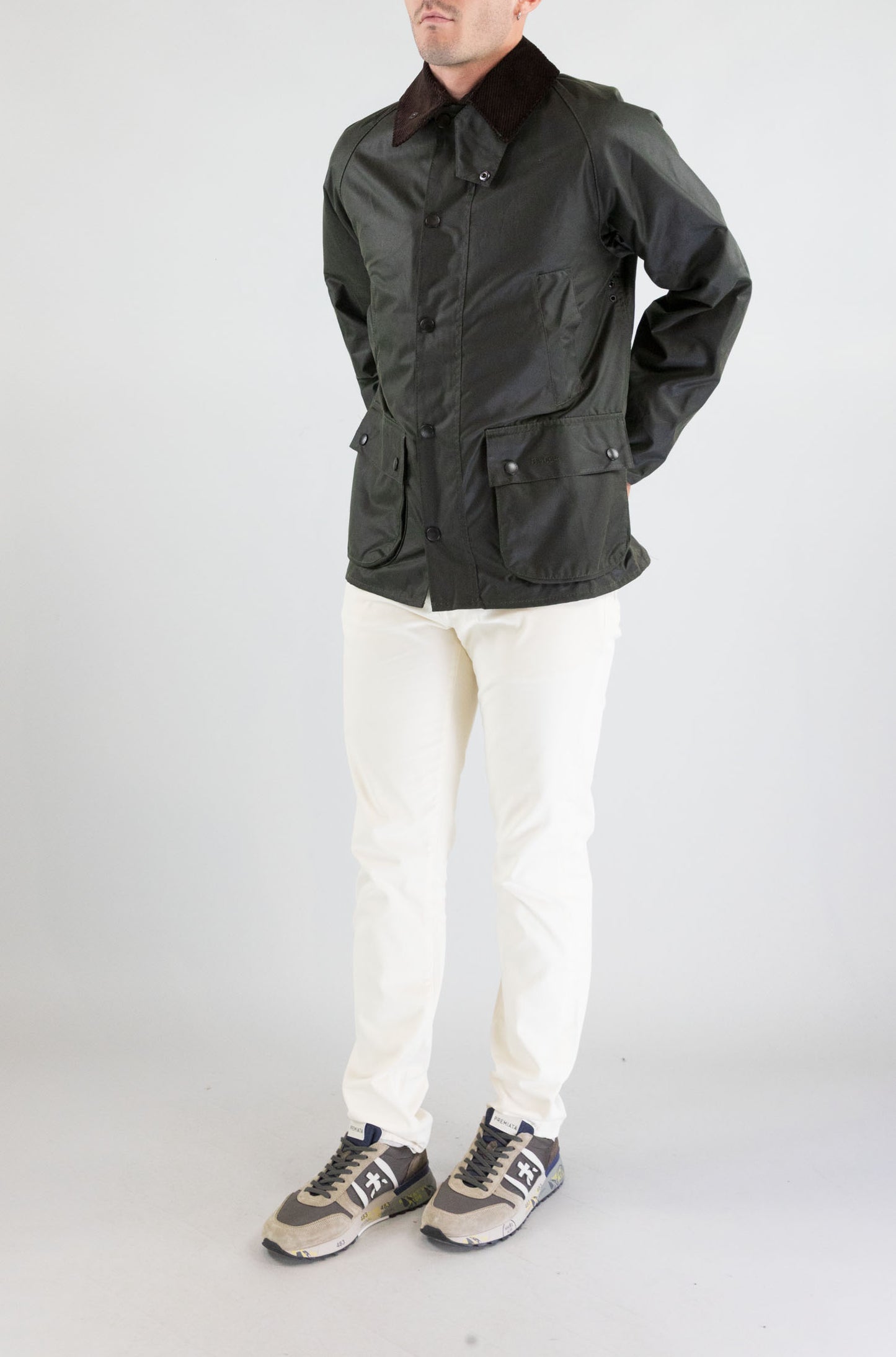 Giubbotto Barbour Ol99 da Uomo mwx0018 bedale wax