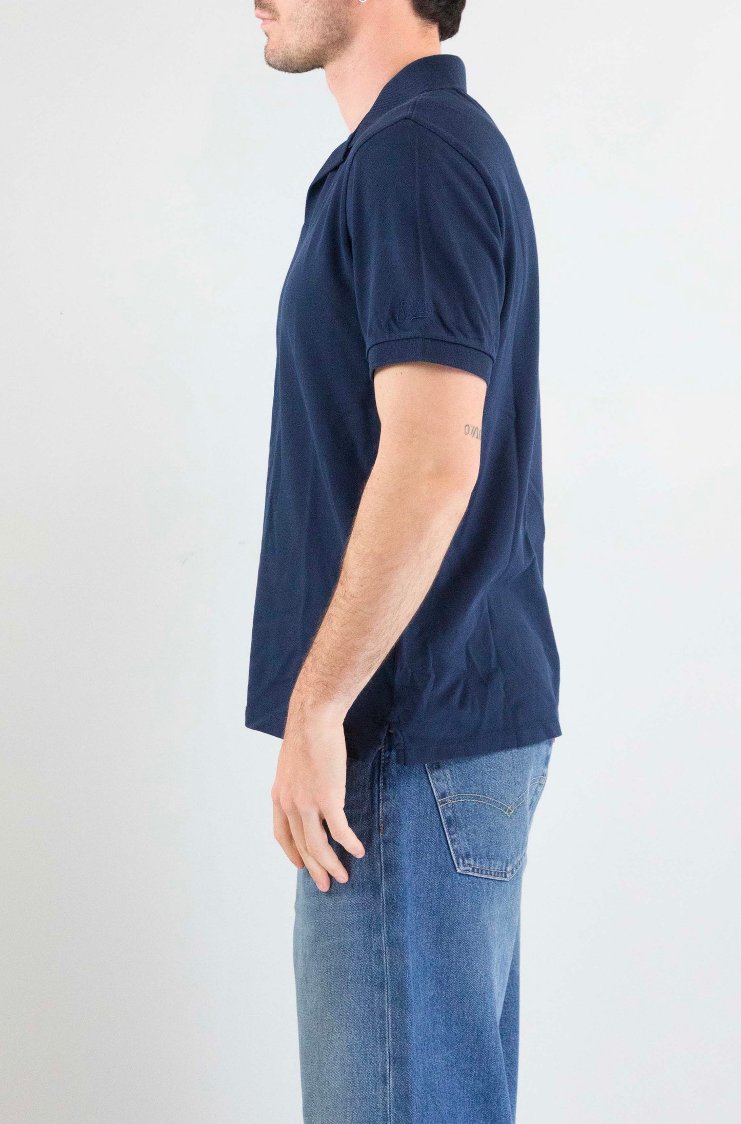 Polo Mc2 Saint Barth Blue Navy da Uomo charles