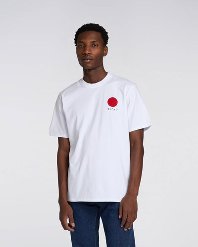 T-Shirt Edwin White da Uomo i025020 japanese sun