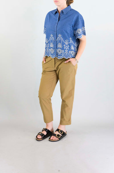 Camicia Mc2 Saint Barth Chambry Morris Flower da Donna clementine