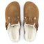 Scarpa Birkenstock Mink da Donna 1001141 boston shearling suede calzata s