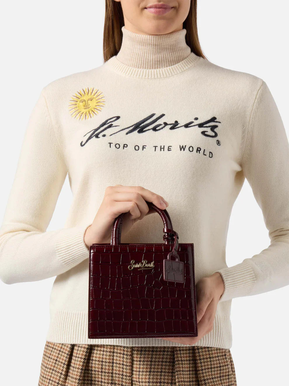 Borsa Mc2 Saint Barth 00510 Printed Croco Leather 45 da Donna shop bag mini