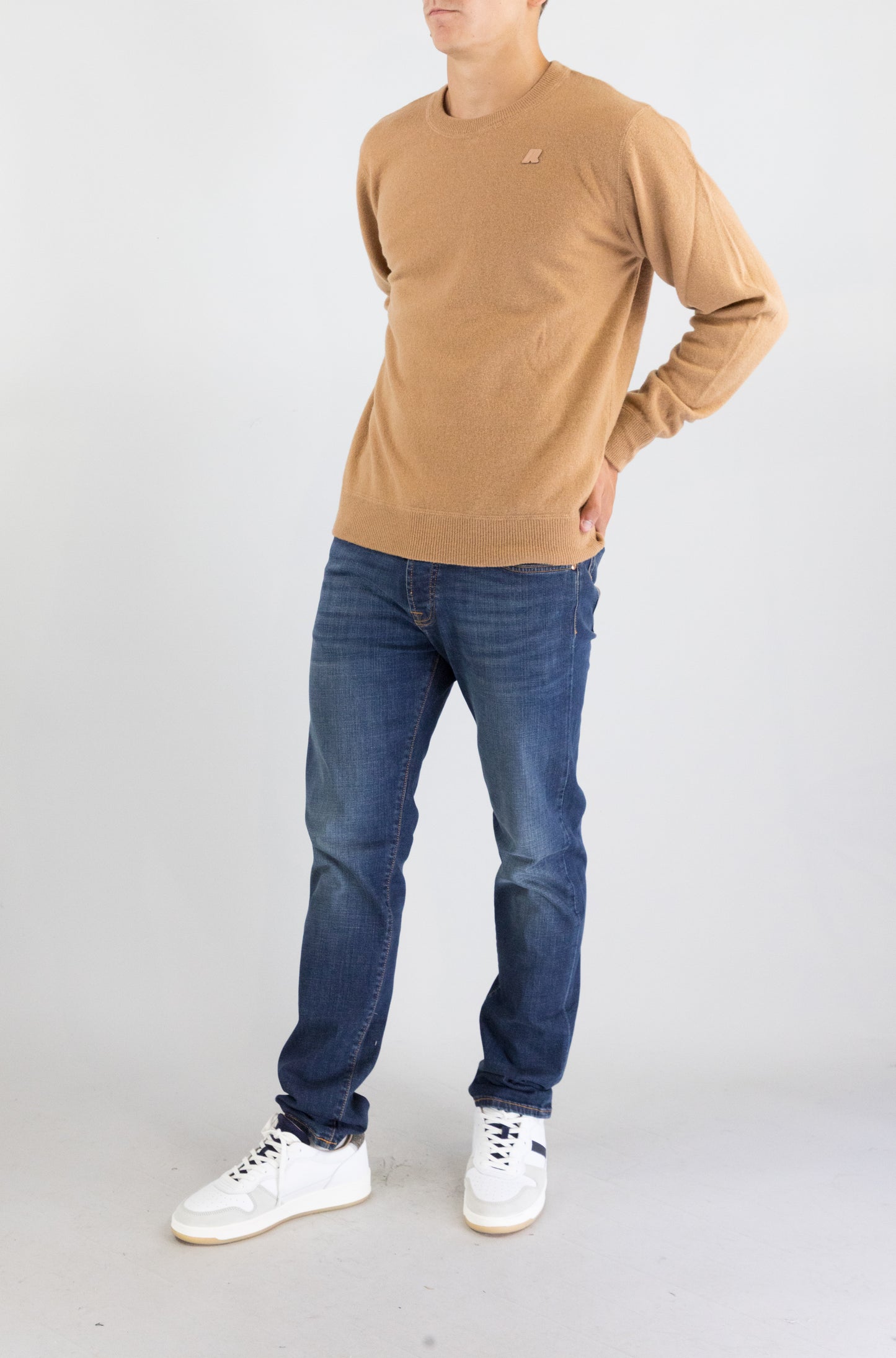 Maglia Kway Wge Brown da Uomo k5146jw sebastien fleece stitch