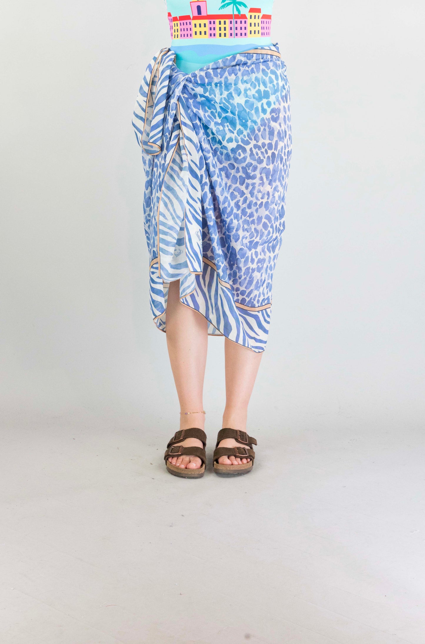 Pareo Mc2 Saint Barth 09731 Silk Voile da Donna thaiti