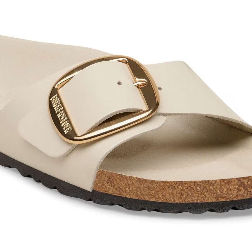 Scarpa Birkenstock Shine Oyster da Donna 1031823 arizona big buckle hex