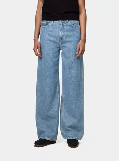 Pantalone Carhartt Wip Blue Heavy Stone Washed da Donna i030497
