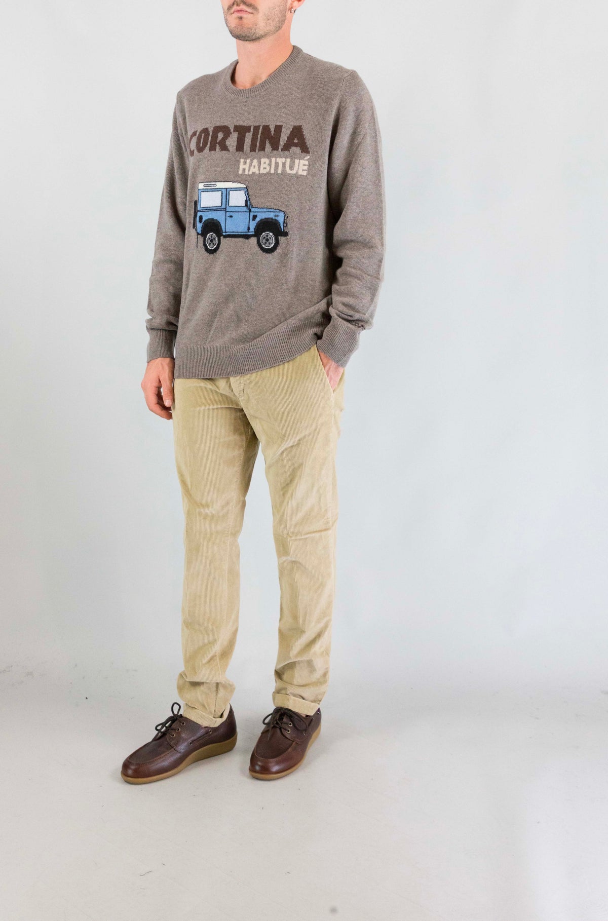 Maglia Mc2 Saint Barth 00686 Car Cortina da Uomo heron