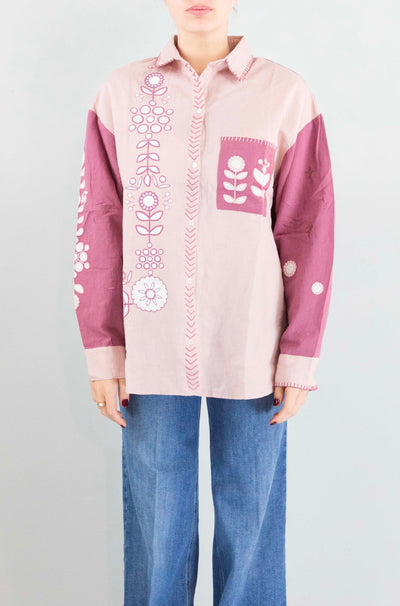 Camicia Louizon Pink Purple da Donna dalka