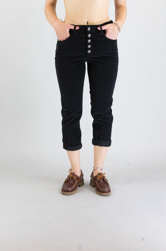 Pantalone Dondup Black da Donna dp268b vs0030d bm5 koons