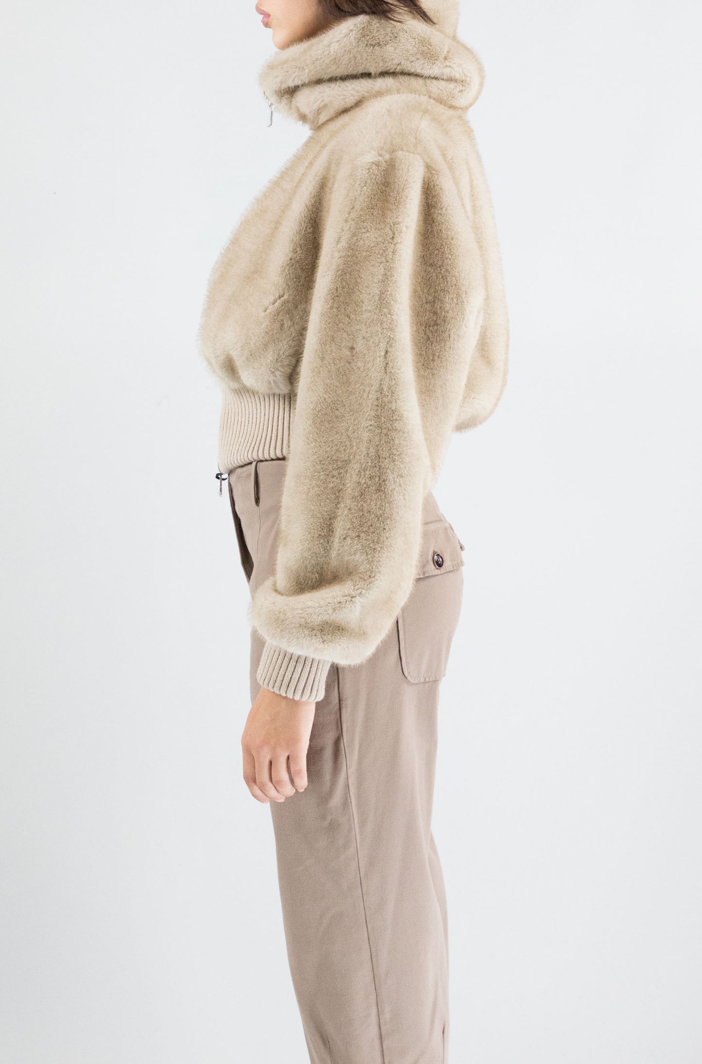 Giubbotto Pinko Beige da Donna bagels bomber aspen