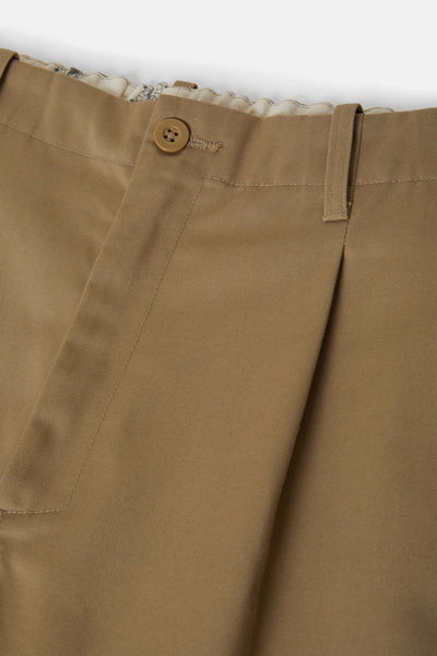 Pantalone Universal Overall C Beige da Uomo ptf05 twill tuck tapered