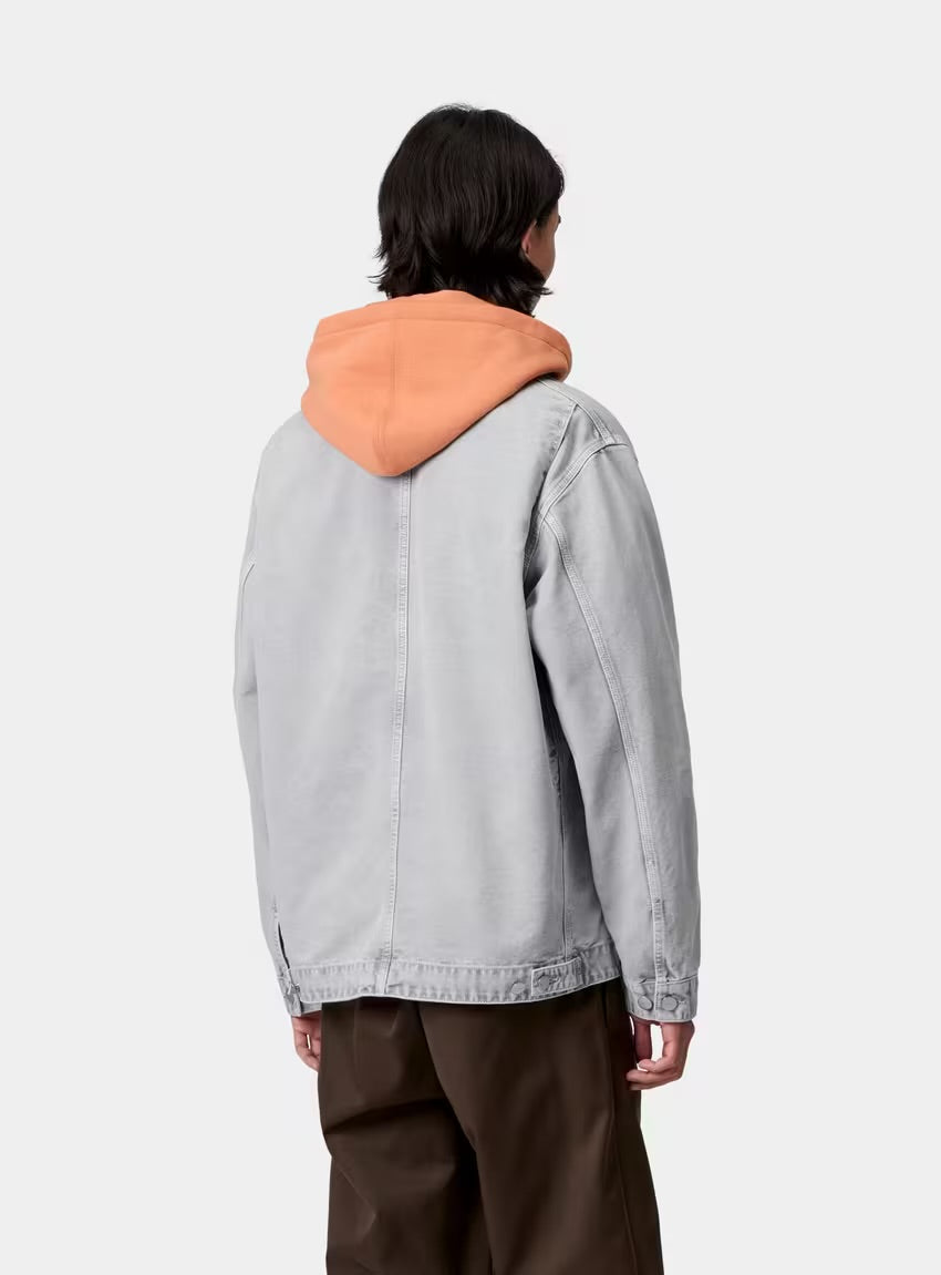 Giubbotto Carhartt Wip Black Chalk Wash da Uomo i035817