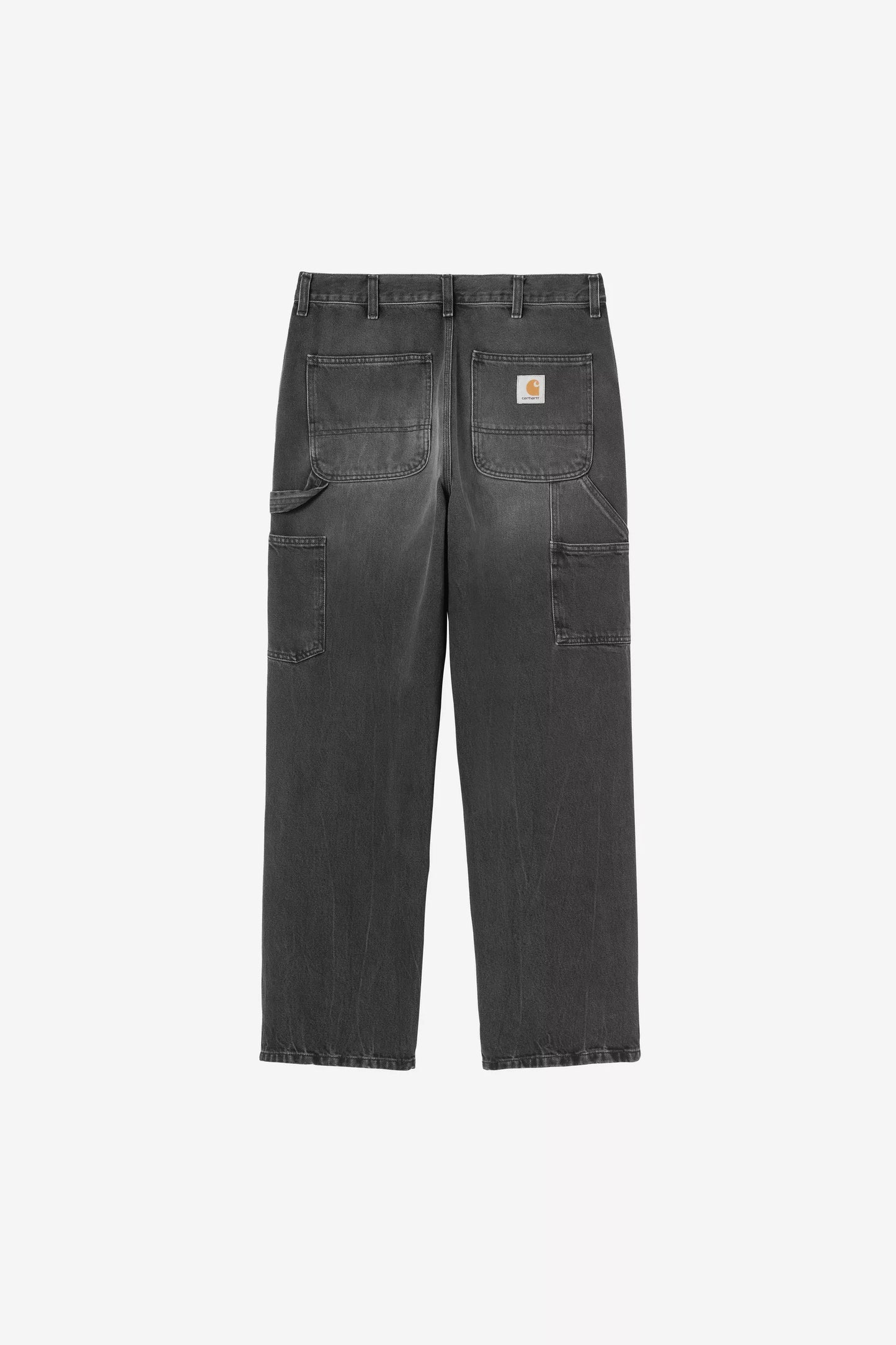Pantalone Carhartt Wip Black Marble Used  da Uomo i032024 single knee