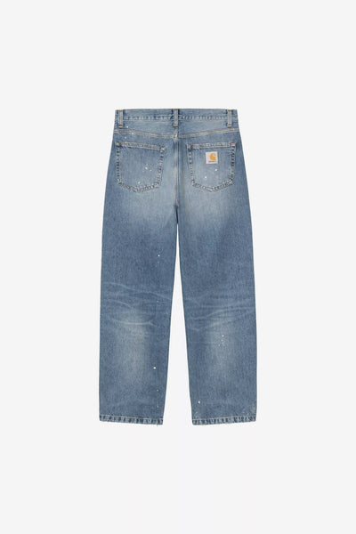 Pantalone Carhartt Wip black Destroy Wash Splatter da Uomo i034733 landon