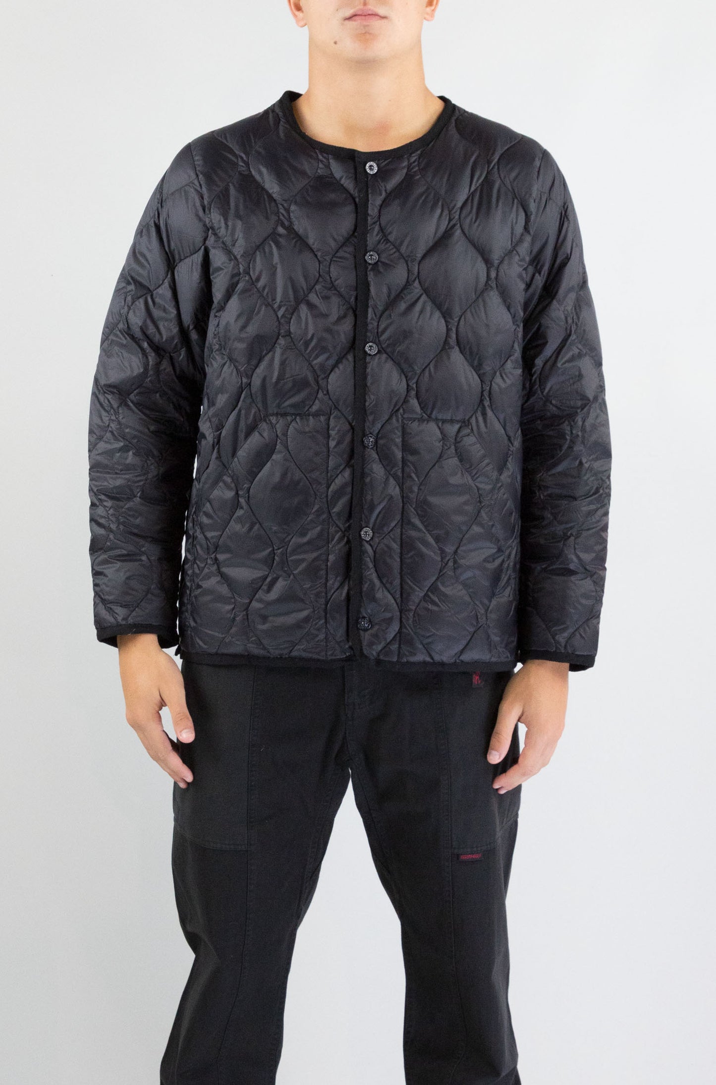 Giubbotto Taion Black da Uomo 104alsbml1 military crew neck