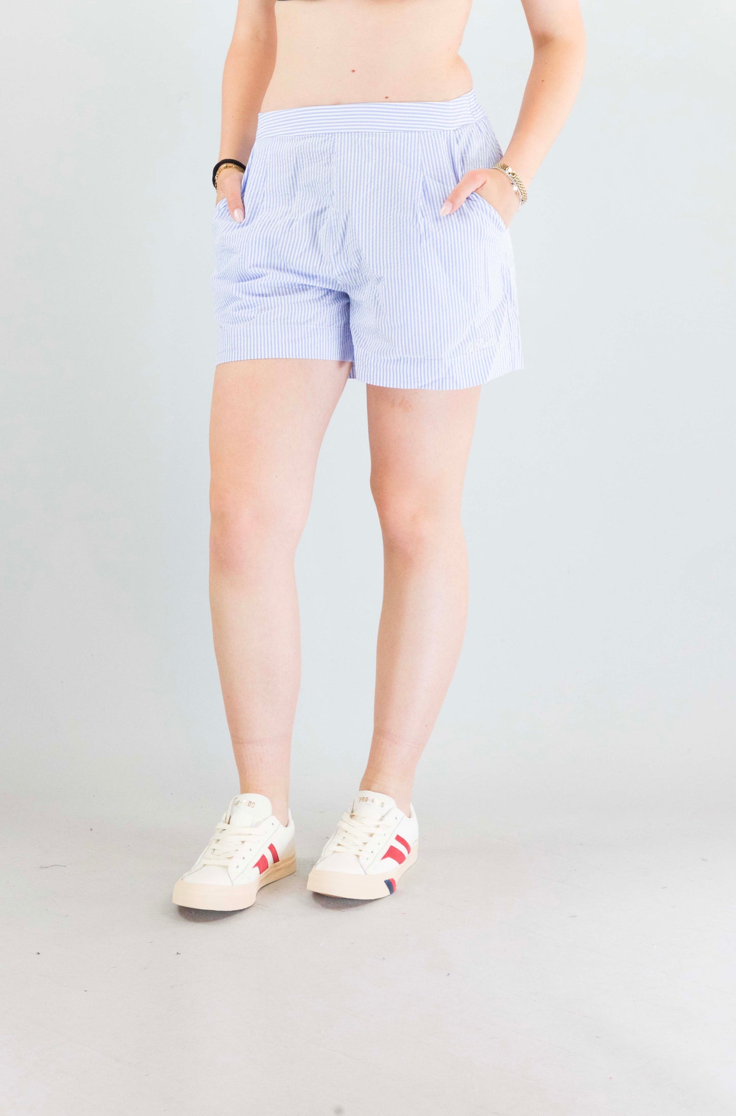 Pantalone Mc2 Saint Barth Seersucker Stripes V31 da Donna amani