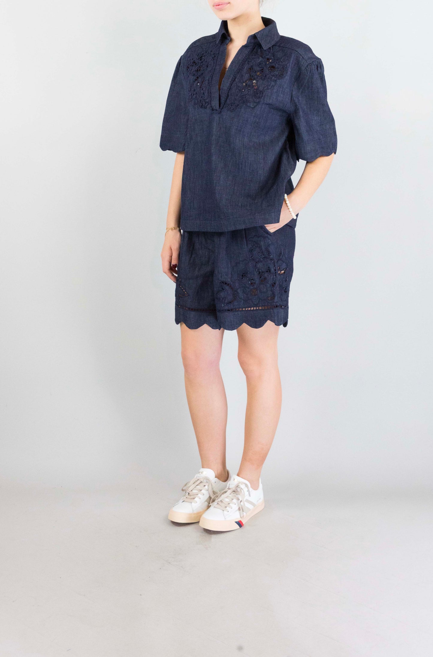 Top Scarlett Poppies Denim Blue da Donna sahira