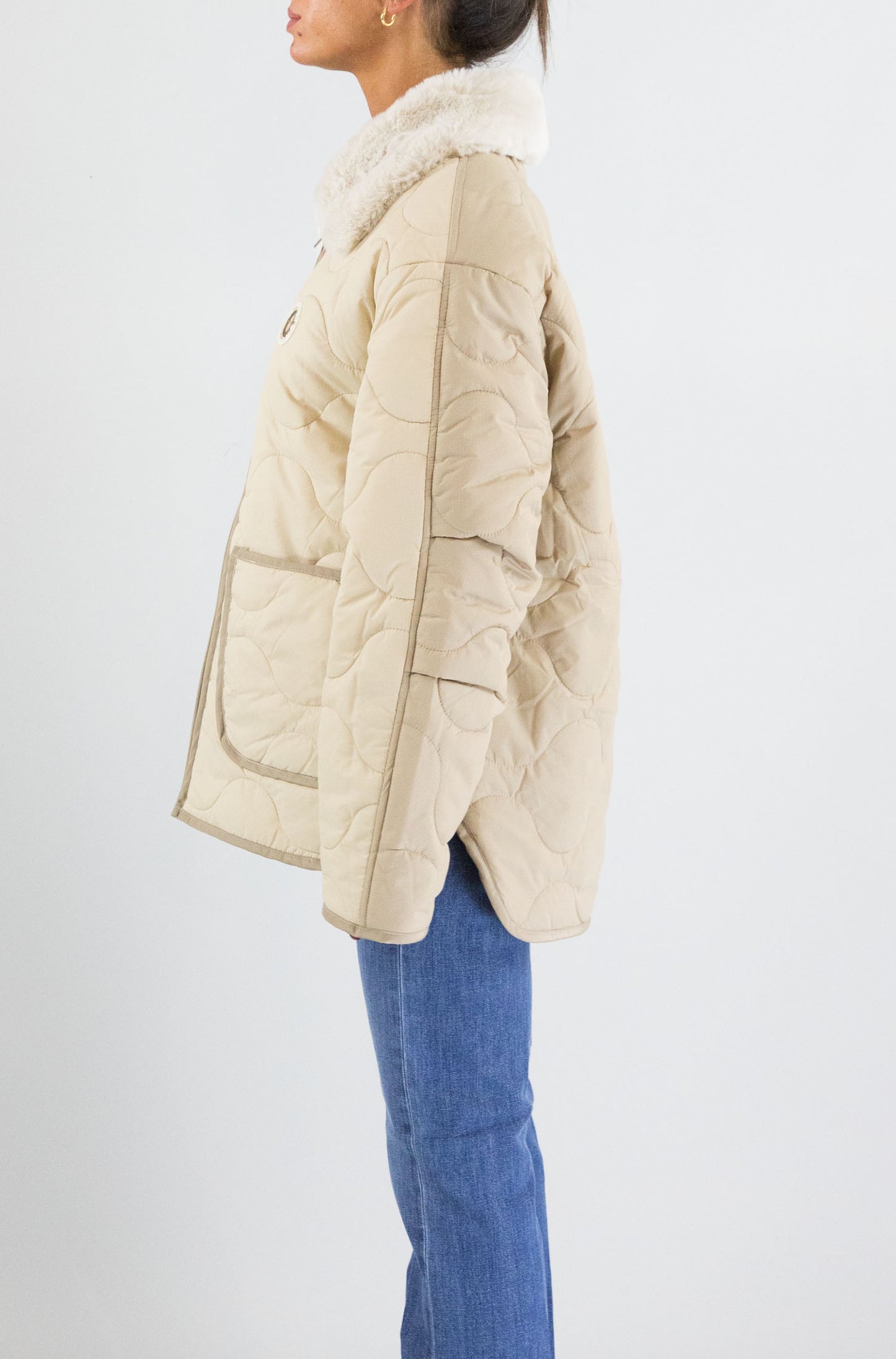 Giubbotto Ottod’Ame Ecru da Donna og6144