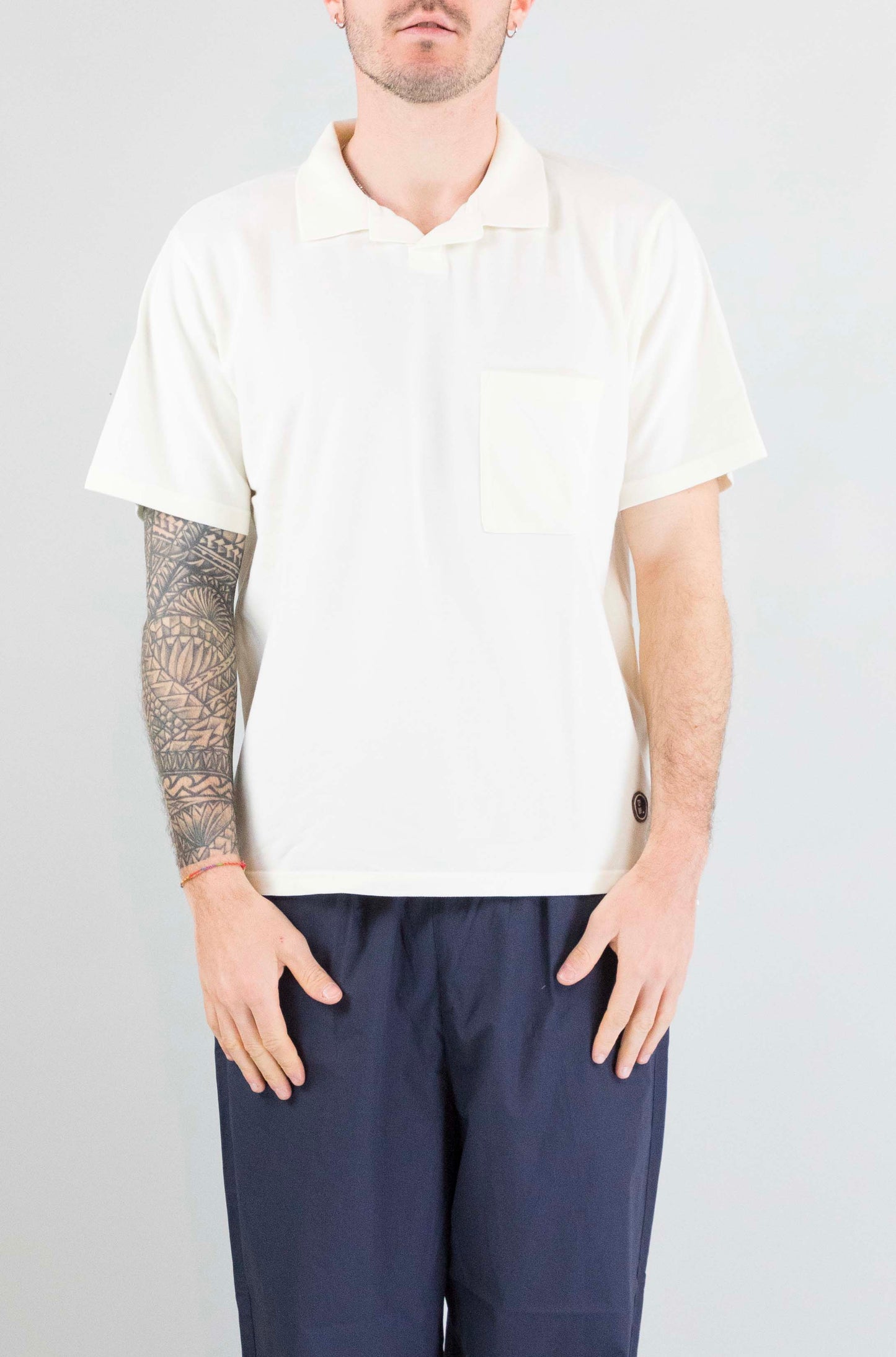 Polo Universal Work Ecru da Uomo 34635 vacation