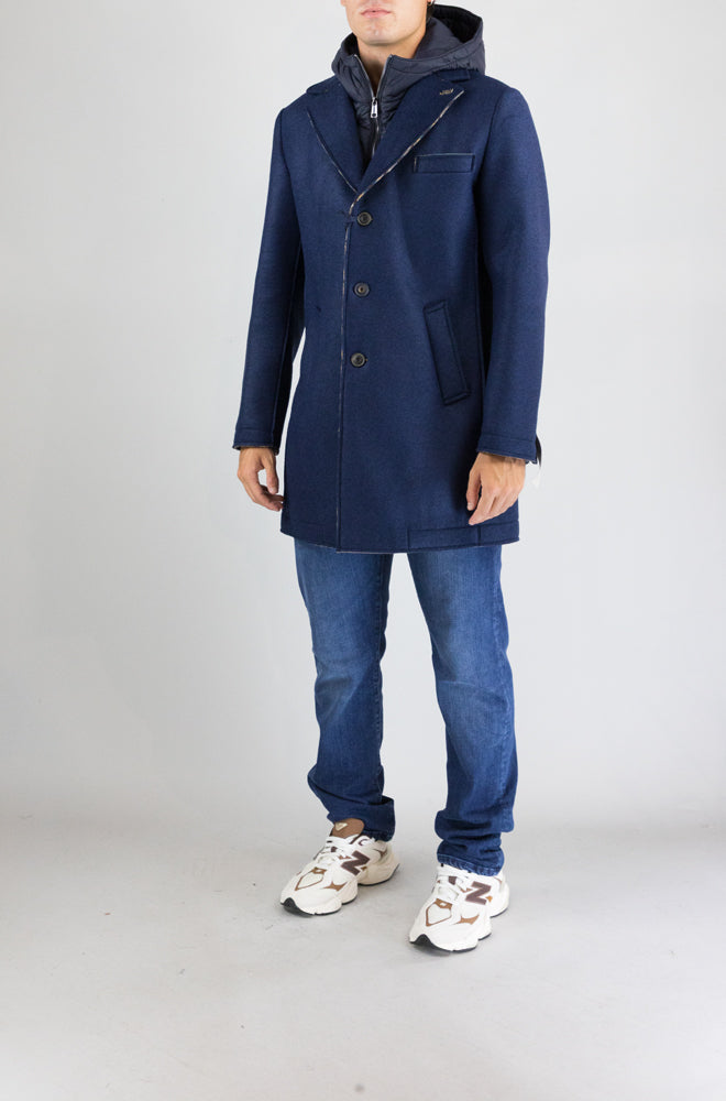 Cappotto Bob Navy da Uomo andy bt484