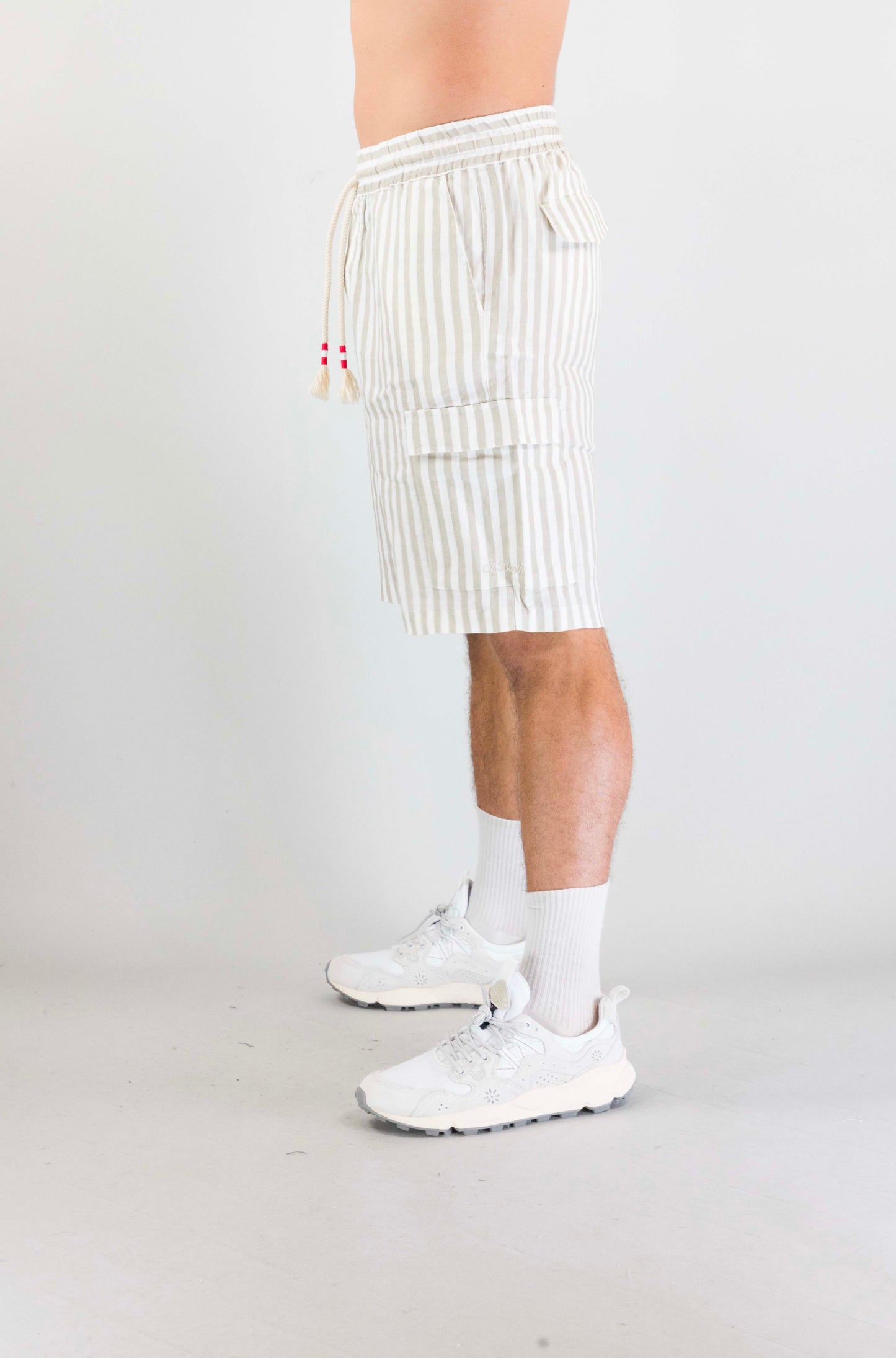 Pantalone Mc2 Saint Barth Linen Stripe da Uomo mareseille