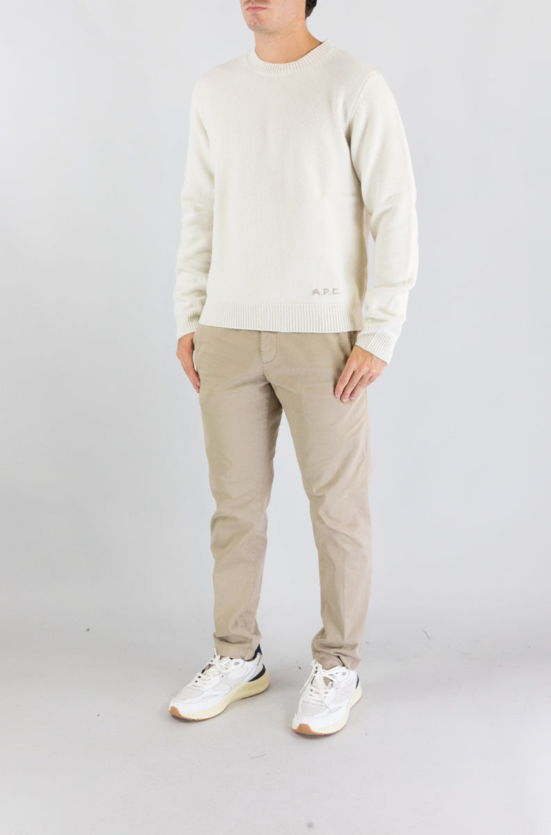 Maglia Apc Ecru da Uomo woasw h23491 edmond