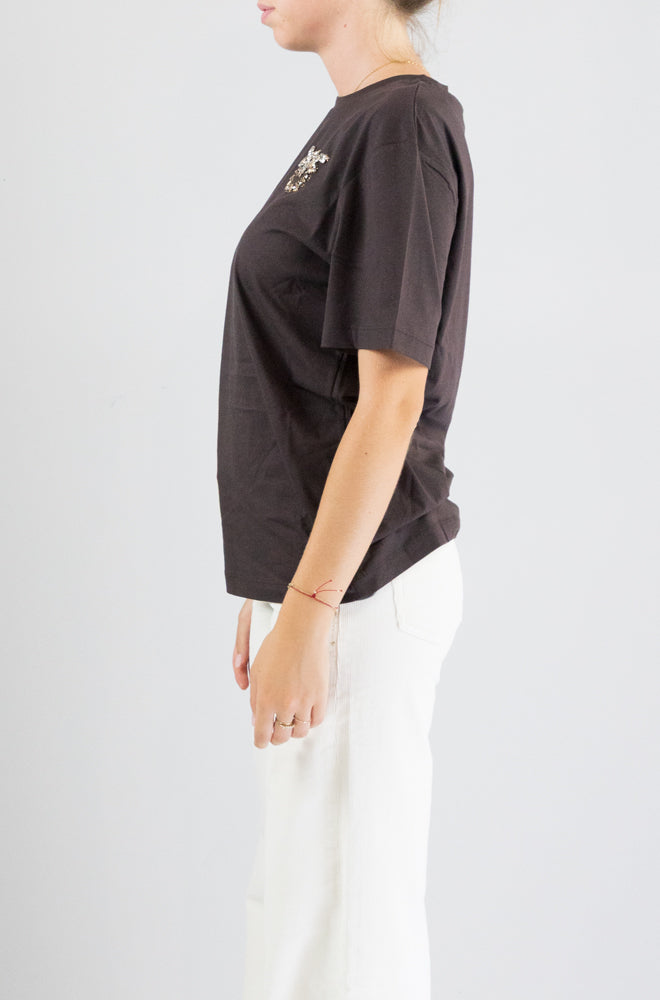 T-Shirt Pinko Marrone da Donna strepitoso