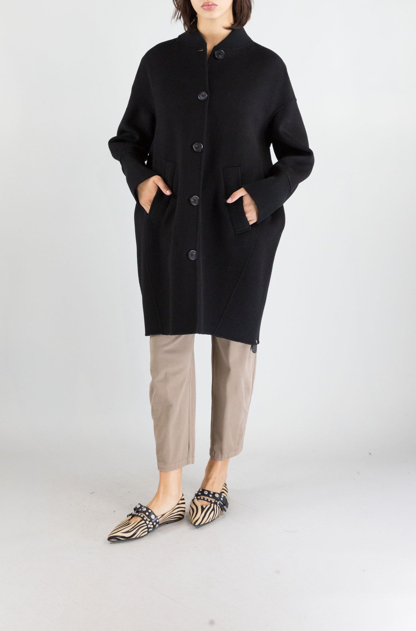 Cappotto Pinko Nero da Donna certosa