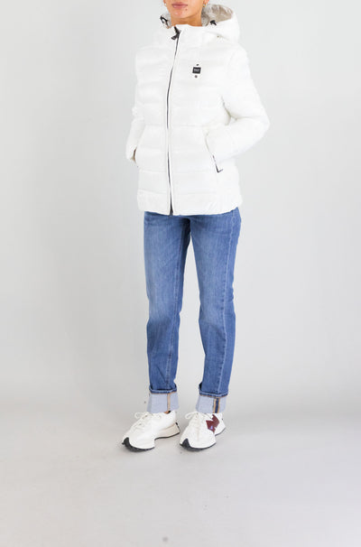 Giubbotto Blauer Bianco da Donna 5wbldc02072 006648 caroll
