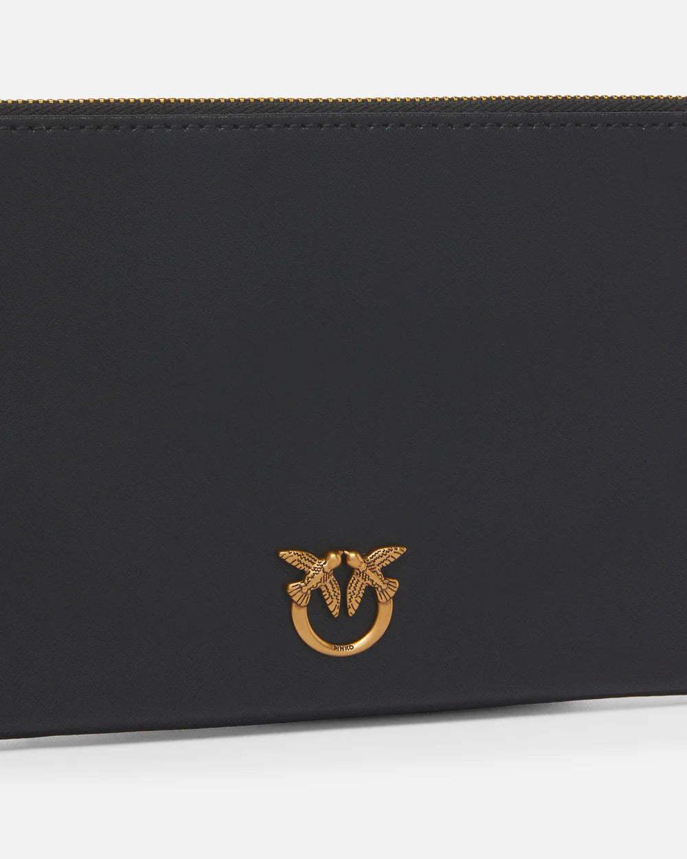Borsa Pinko Nero Oro da Donna horizontal flat vitello seta