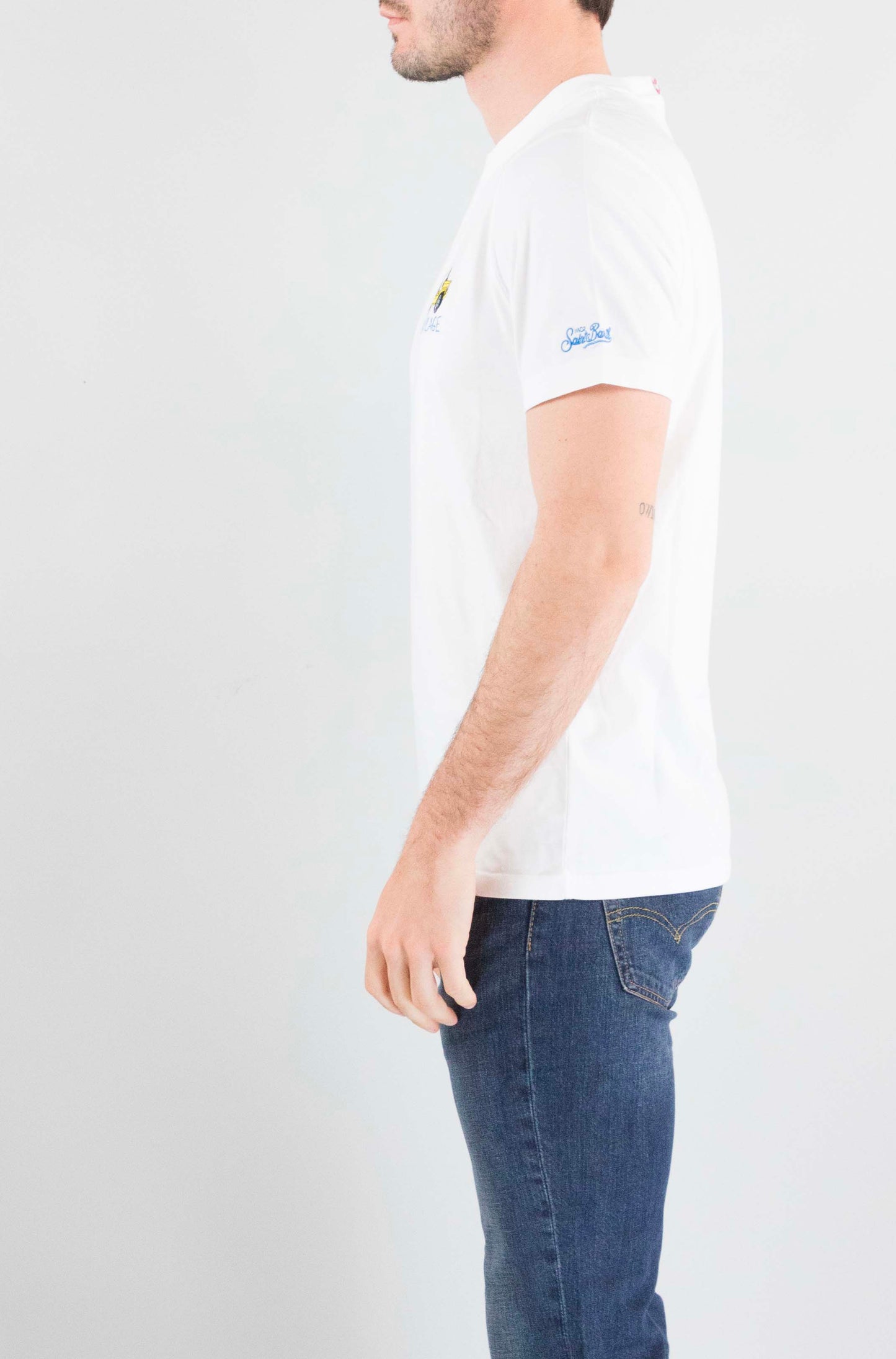 T-Shirt Mc2 Saint Barth 04323 A La Plage da Uomo portofino