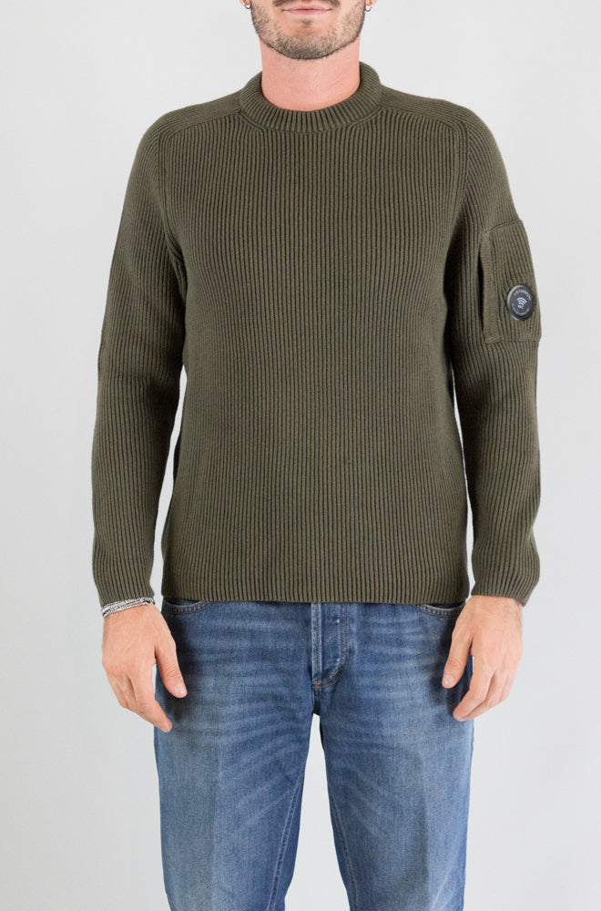 Maglia Cp Company Ivy Green da Uomo 21cmkn101a 006608a