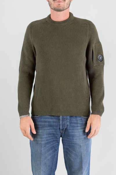 Maglia Cp Company Ivy Green da Uomo 21cmkn101a 006608a